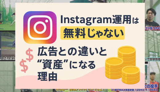 Instagram運用は無料じゃない｜広告との違いと「資産」になる理由