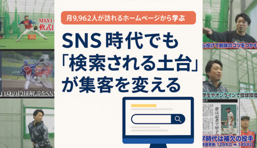 月9,962人が訪れるホームページから学ぶ｜SNS時代でも「検索される土台」が集客を変える